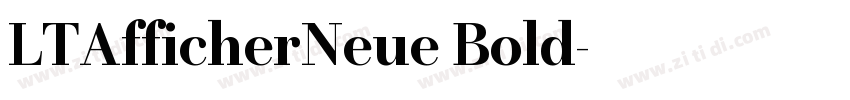 LTAfficherNeue Bold字体转换
